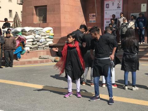 Nukkad Natak during "Swachhta Pakhwara"