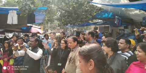 Nukkad Natak during Swachhata Pakhwada at NDMC market, opposite Krishi Bhawan, New Delhi on 27 Feb 2019